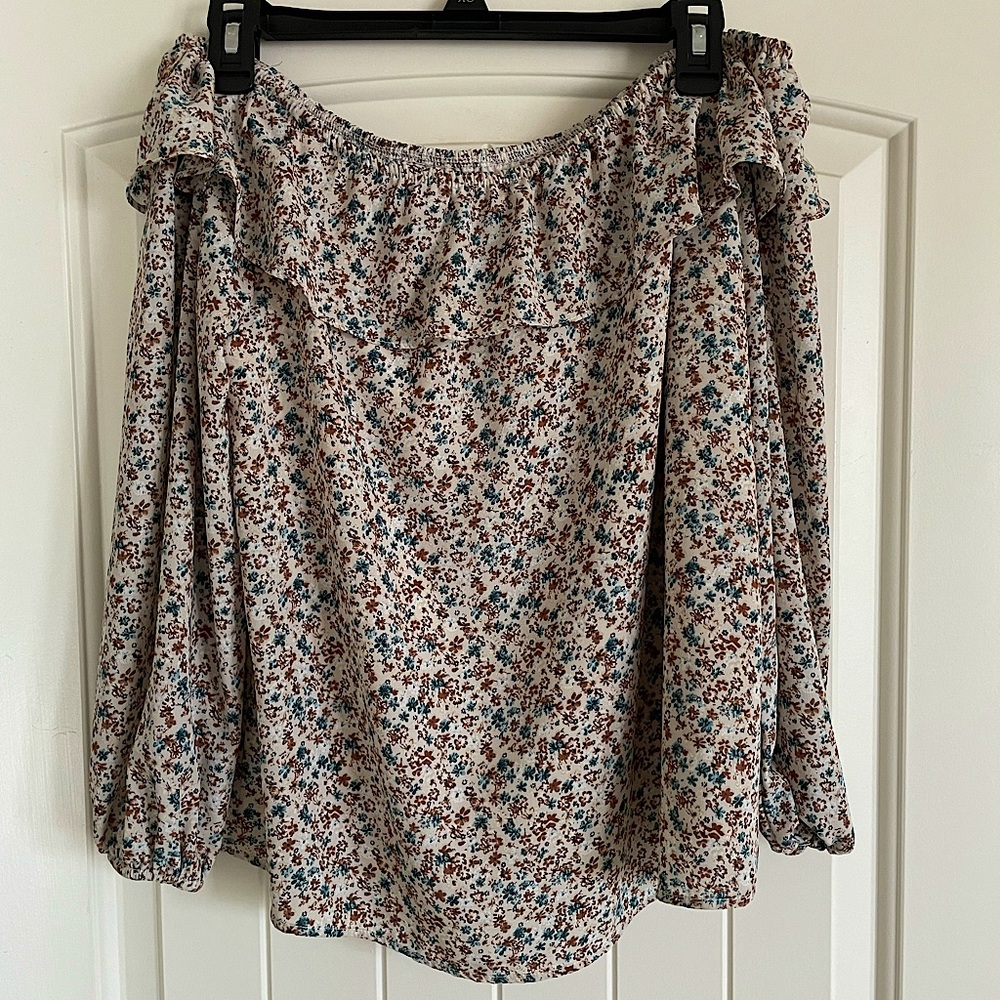 Ruffle Off-The-Shoulder Top